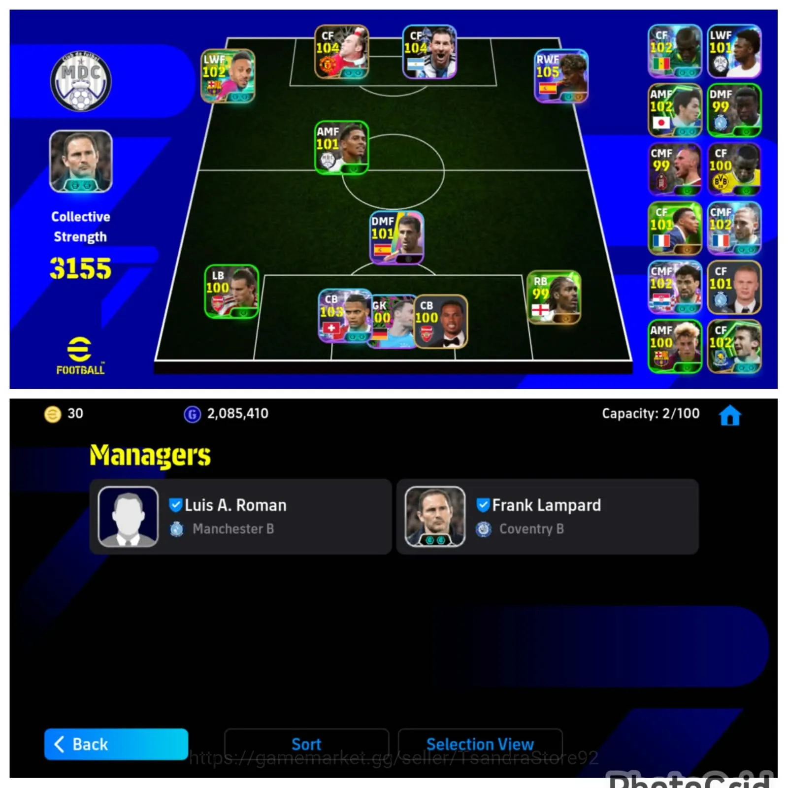 eFootball Accounts Legends & Iconic Players #11 Collective 3155+ Yamal X Messi X Rooney X Aumabeyang X Mbappe X Halland X 1