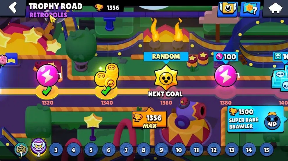Brawl Stars Accounts 1356 Trophy|8K Bling 139 Gem|26 Brawlers 3 Max Lvl image 4