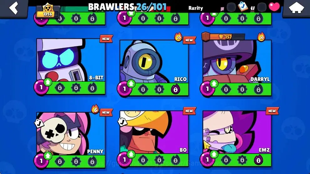 Brawl Stars Accounts 1356 Trophy|8K Bling 139 Gem|26 Brawlers 3 Max Lvl image 6