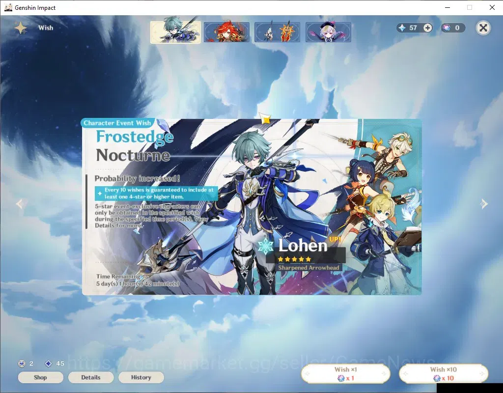 Genshin Impact Accounts ASIA | Starter Account | AR10 | BD Unset | 1 Limit image 9