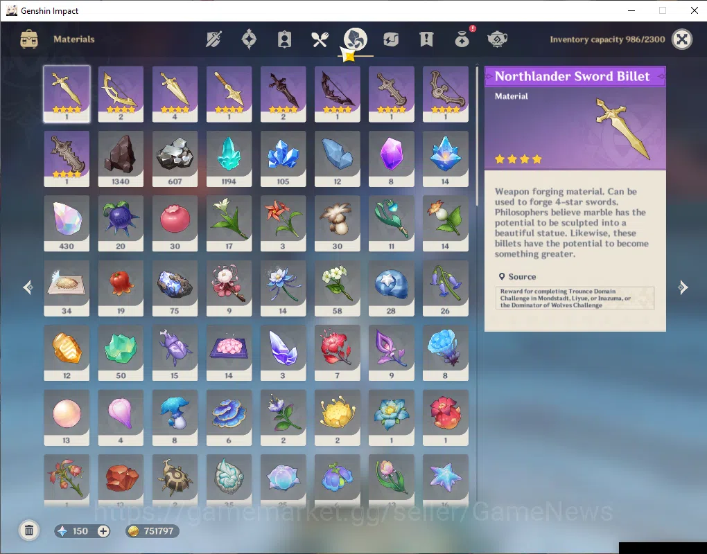 Genshin Impact Accounts ASIA|AR59|Prime Team Flins|7Limited+4(*5Weapon)|Fl image 9