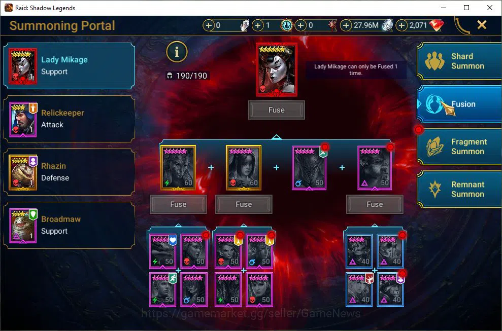 Raid: Shadow Legends Accounts Lv63 1,8M Power|1 Mythic(Arbais)|39 Legend(Ninja,D image 10