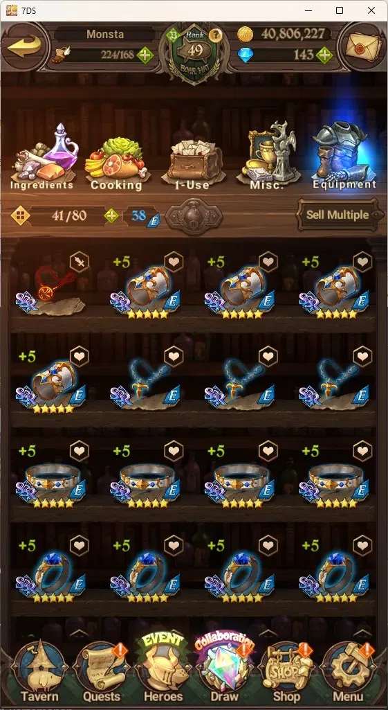 The Seven Deadly Sins: Grand Cross Accounts Asia|1,6M CC|144 DM+98 LS|4 LR+6 UR+Manny Collab|N image 17