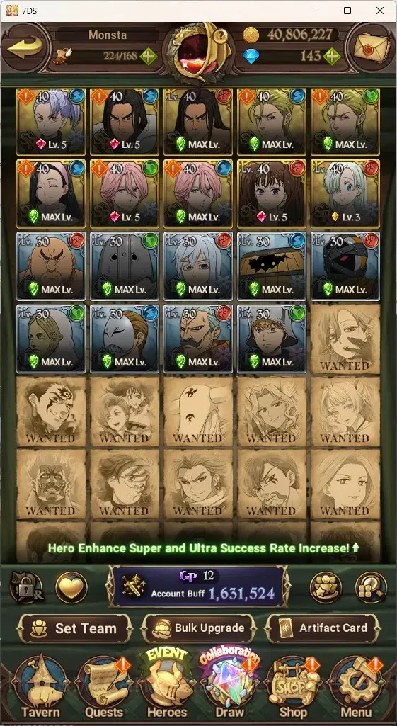 The Seven Deadly Sins: Grand Cross Accounts Asia|1,6M CC|144 DM+98 LS|4 LR+6 UR+Manny Collab|N image 7