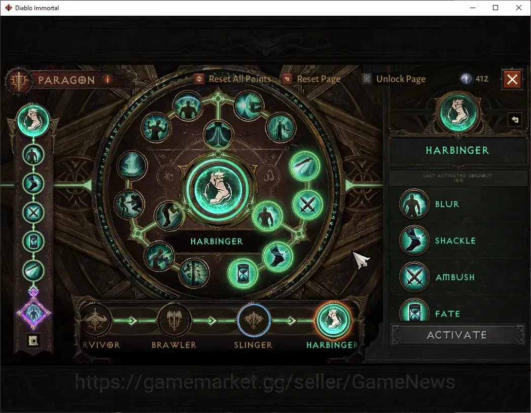 Diablo Immortal Accounts Mid-Tier SEA - Izual|CS ON|Lv 60 (612)|Barbarian|CR 33k|Reso 360|Paragon Harbinger|Inferno I|Take 8