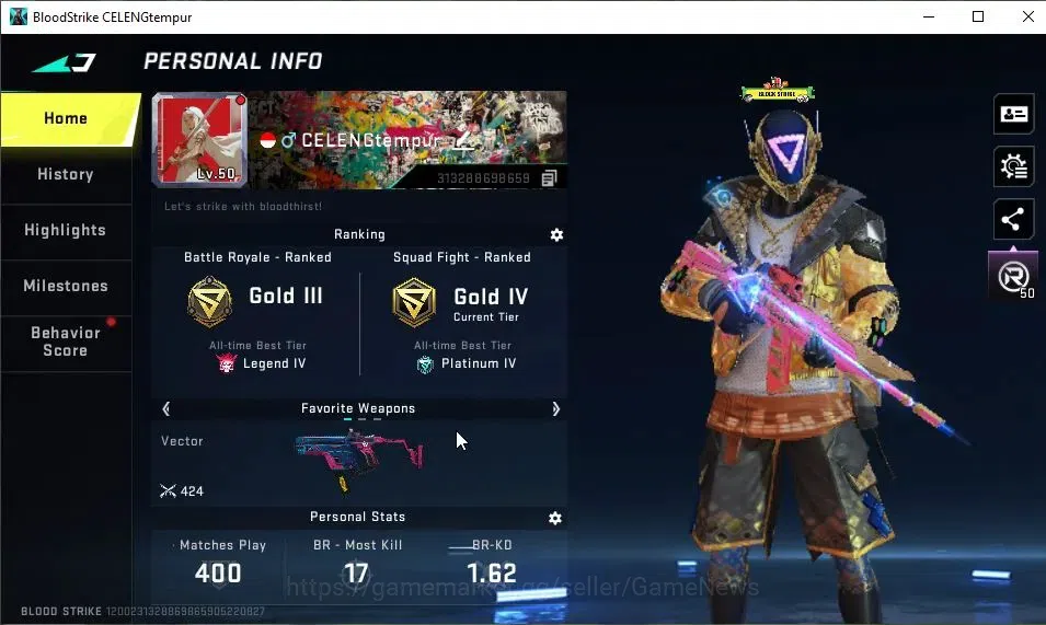 Blood Strike Accounts ASIA|6 ULTRA[ETHAN,EMT,UMP45,Galil,AR97,Vector]|Ka image 2