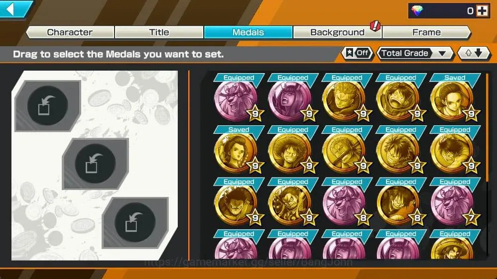 One Piece Bounty Rush Accounts Global | EX 3 |1 Max | PR 11 | Gol D. Roger,Zoro & image 3