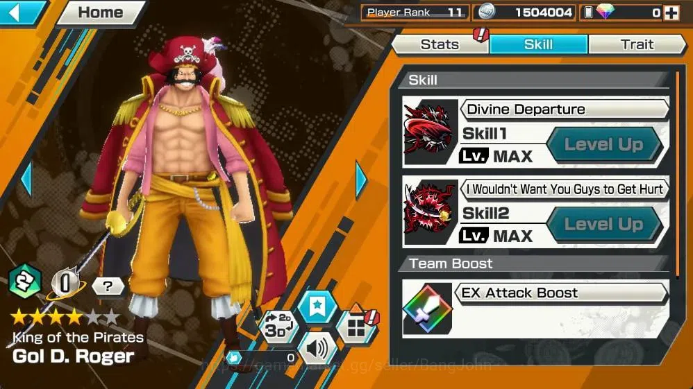One Piece Bounty Rush Accounts Global | EX 3 |1 Max | PR 11 | Gol D. Roger,Zoro & image 5