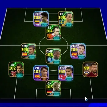 eFootball Accounts Legends & Iconic Players Android|9 Epic Ibrahimovic,Pep Guardiola,Yaya Toure,Oliver Kahn,Dimitar