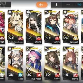 Arknights Accounts Starter Global|Lv 16|87 Operator,4 Skin|2 Limited (SilverAsh the Reignfrost & Kal'tsit Esperanta)|15-1