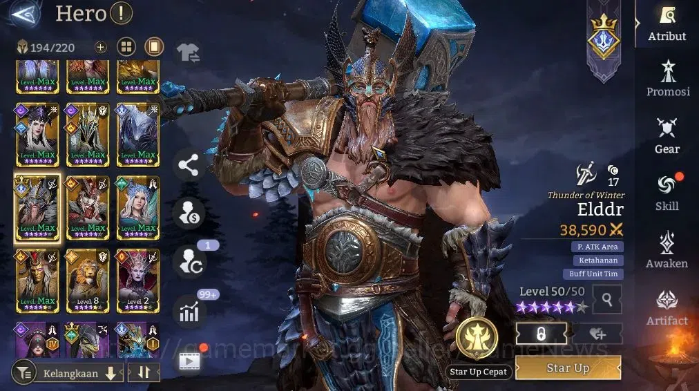 Watcher of Realms Accounts GLOBAL 60x|1,4M Power|4,5K Gems|2 Lord[Elddr,Rygar image 15