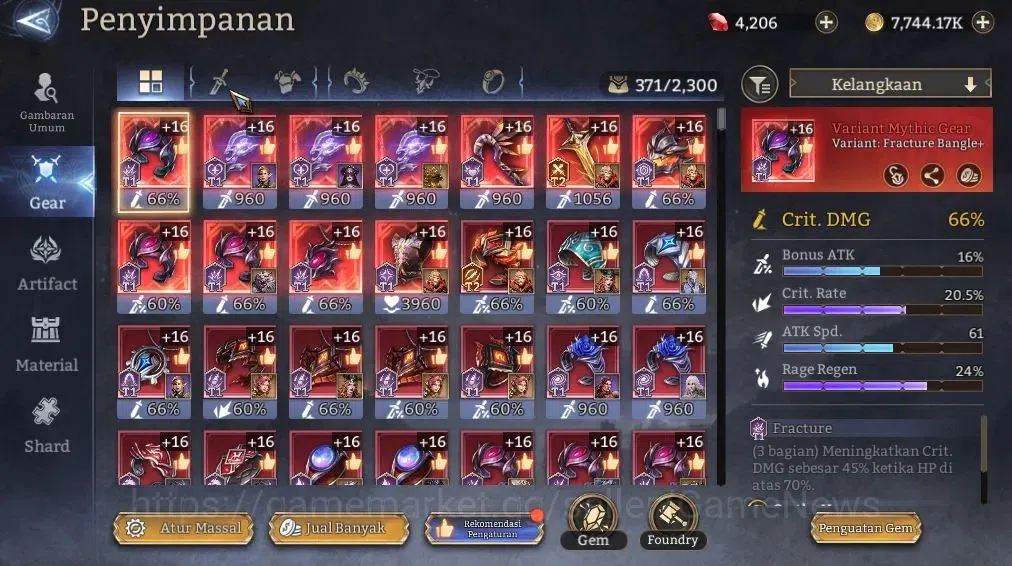 Watcher of Realms Accounts GLOBAL 60x|1,4M Power|4,5K Gems|2 Lord[Elddr,Rygar image 16
