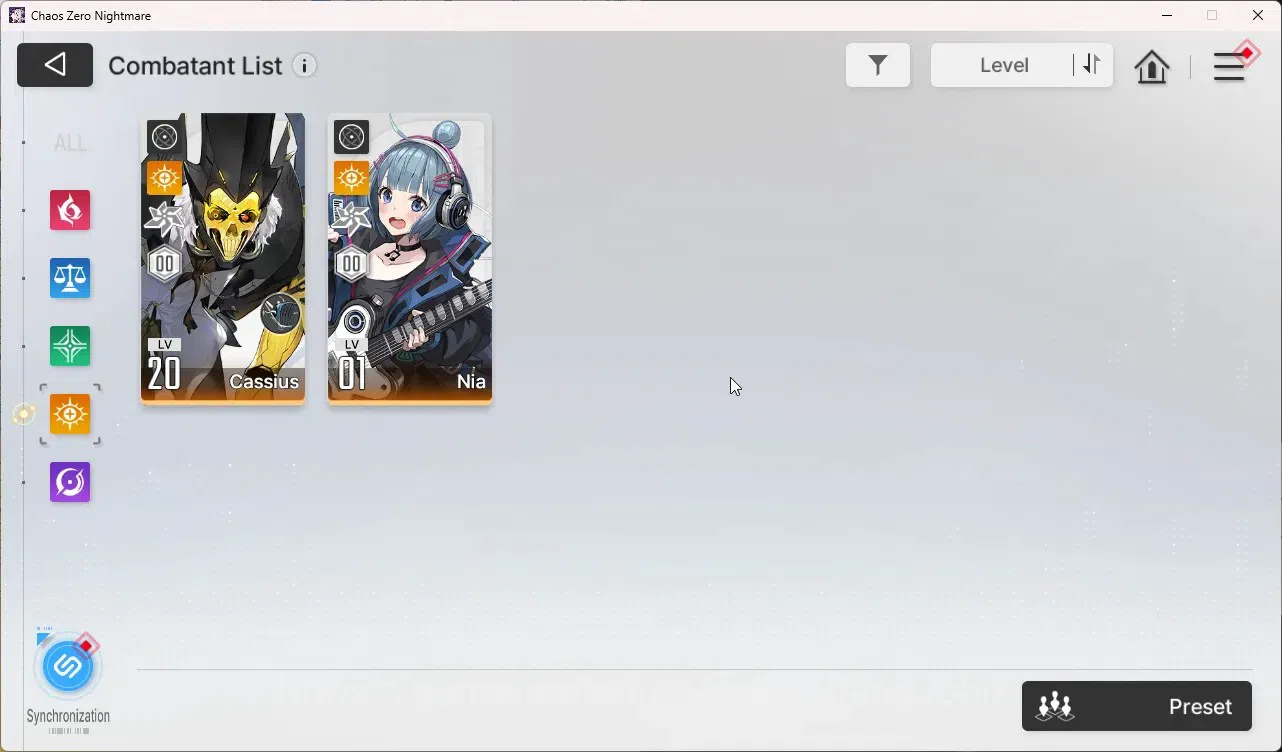 Chaos Zero Nightmare Accounts Asia | Lvl 32 | 3 SSR | Thipera | Adelheid | Veron image 5