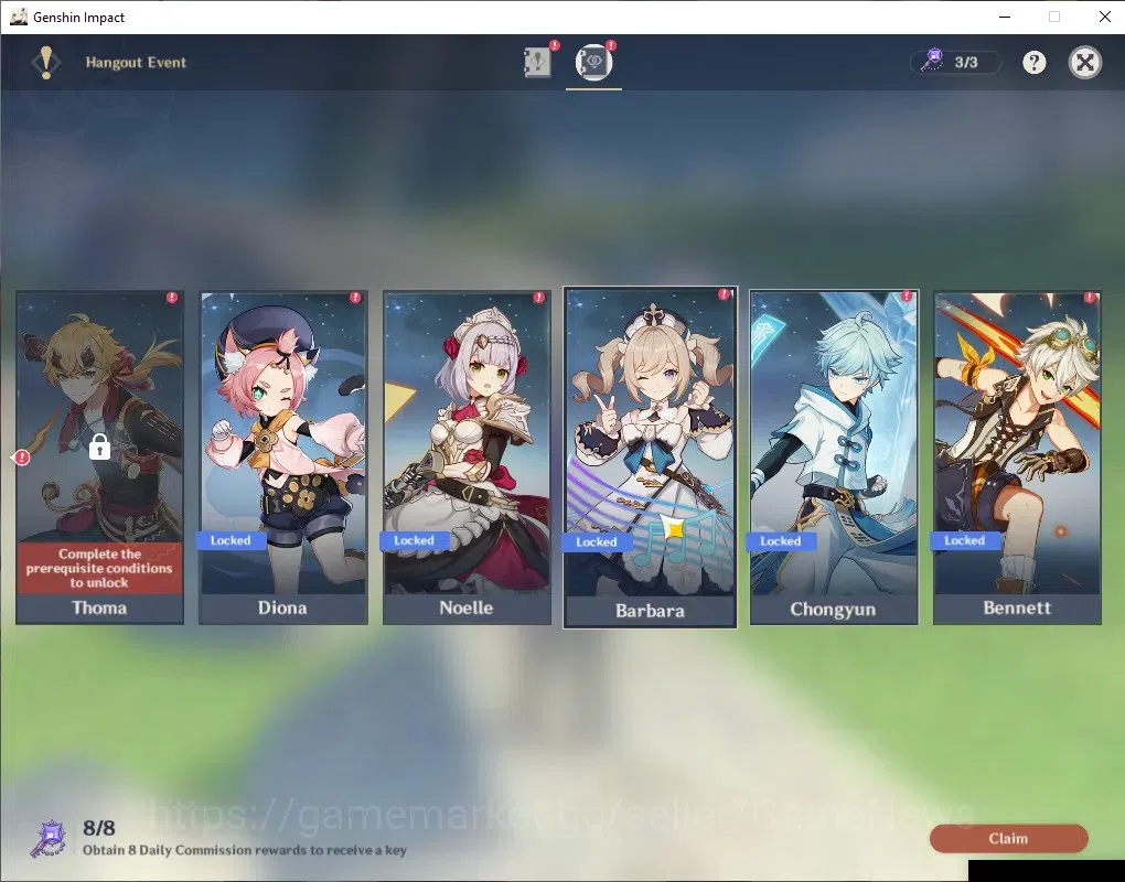 Genshin Impact Accounts ASIA| AR 55| BD Unset| 5 Limited + 1 (*5Weaapon)|  image 16