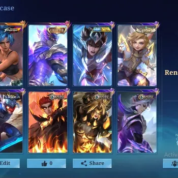 Mobile Legends: Bang Bang Accounts Collector Global|255 Skin|Renowned|Collector Gusion,KOF Karina,SABER Saber Johnson,VENOM