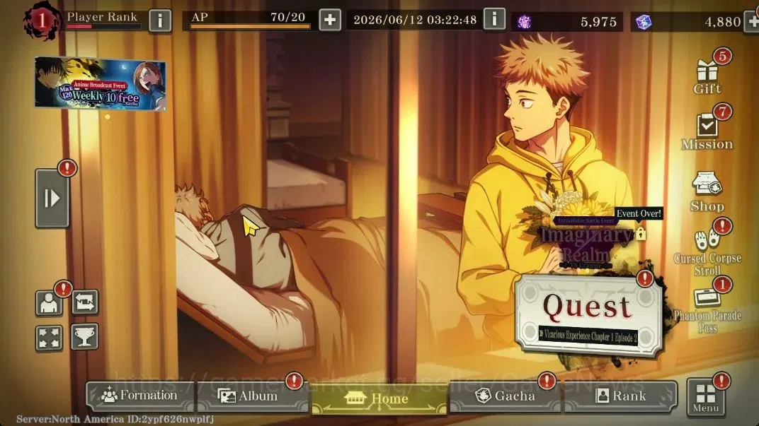 Jujutsu Kaisen: Phantom Parade Accounts NA |PR 1|4,8K Cube|3 SSR 1 Limited [Entrusted Life image 1