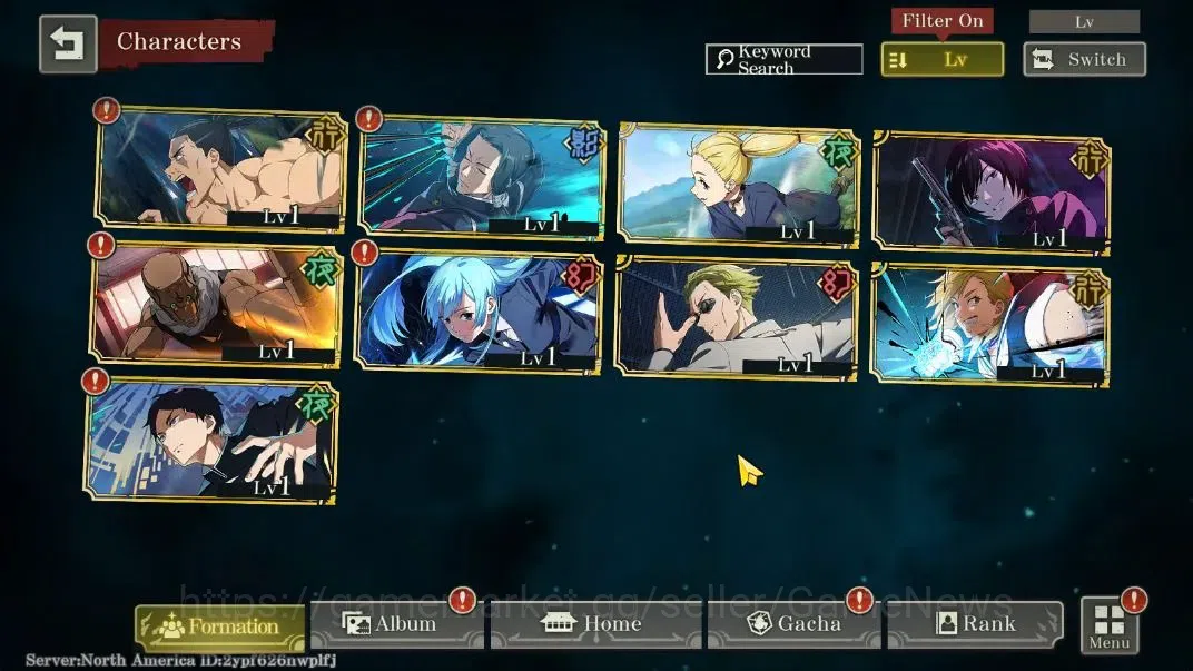Jujutsu Kaisen: Phantom Parade Accounts NA |PR 1|4,8K Cube|3 SSR 1 Limited [Entrusted Life image 3