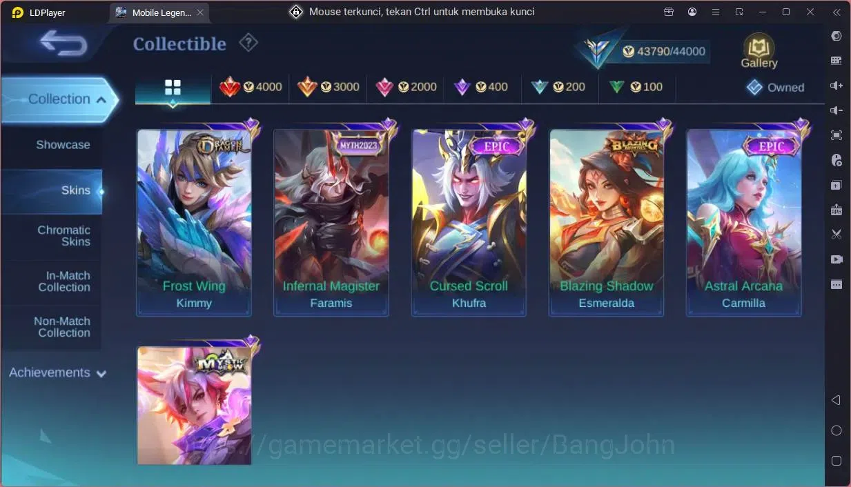 Mobile Legends: Bang Bang Accounts Global|Hero 132|Skin 219|Expert|KOF Karina|CC Nata image 12
