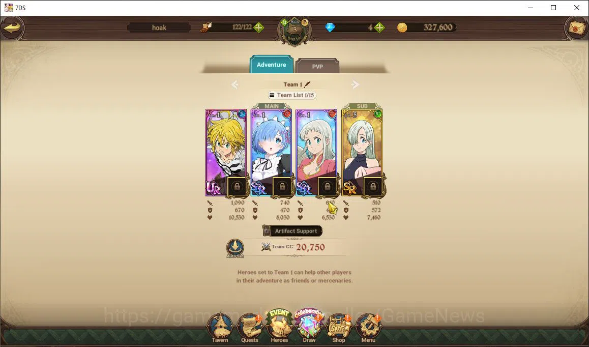 The Seven Deadly Sins: Grand Cross Accounts Global |145 k CC|Chapter 1|1 UR+Collab Re Zero| De image 5