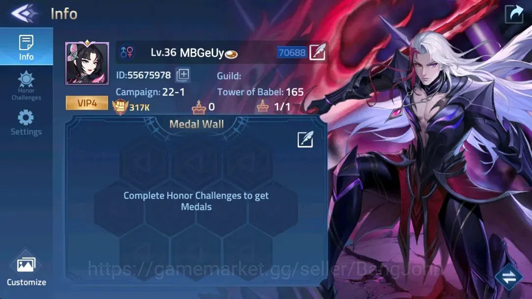 Mobile Legends: Adventure Accounts Global |LV 36|317k Power |VIP 4|Camp 22-1 |Hero 49 image 1