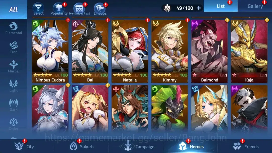 Mobile Legends: Adventure Accounts Global |LV 36|317k Power |VIP 4|Camp 22-1 |Hero 49 image 4