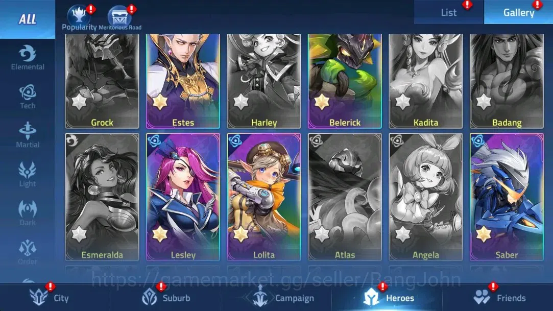 Mobile Legends: Adventure Accounts Global |LV 36|317k Power |VIP 4|Camp 22-1 |Hero 49 image 9