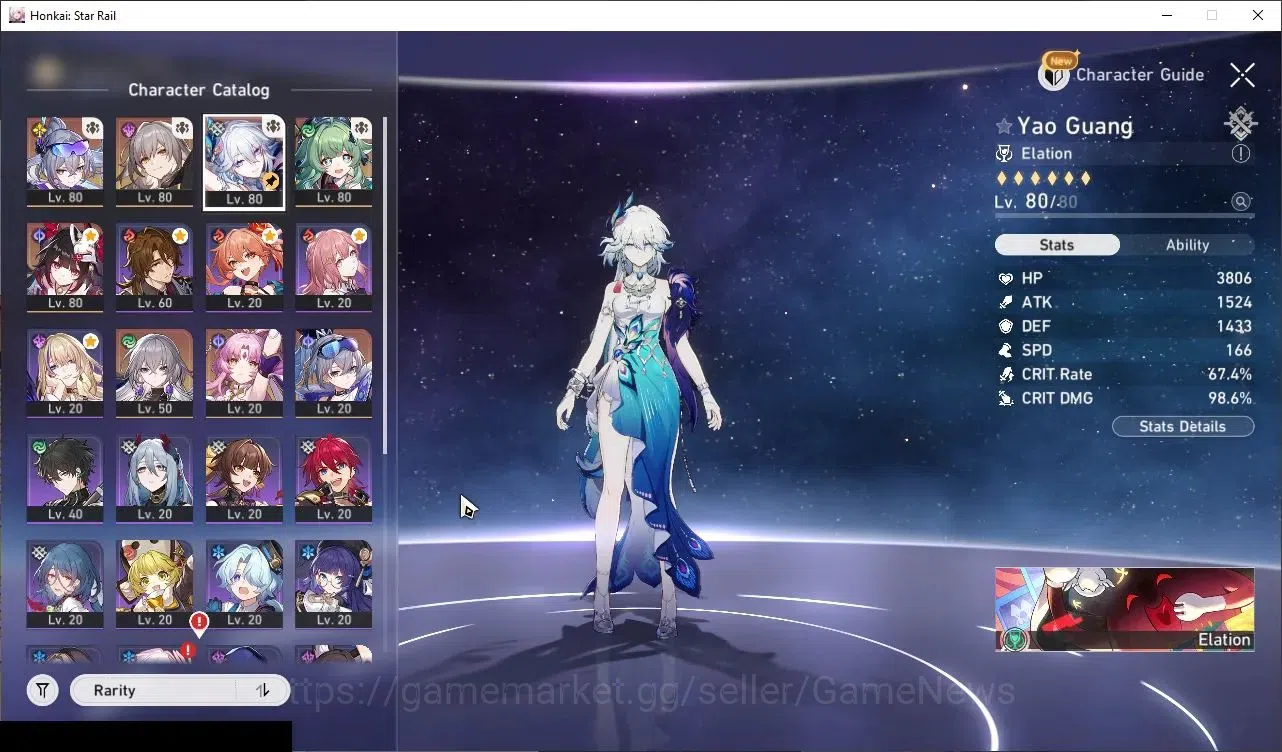 Honkai Star Rail Accounts End Game Asia|TL 66|6 Limited|(SW LV999 E3)+Sign Yao Guang,Huohuo,Sparkle,Fu Xuan,Silver Wolf 4