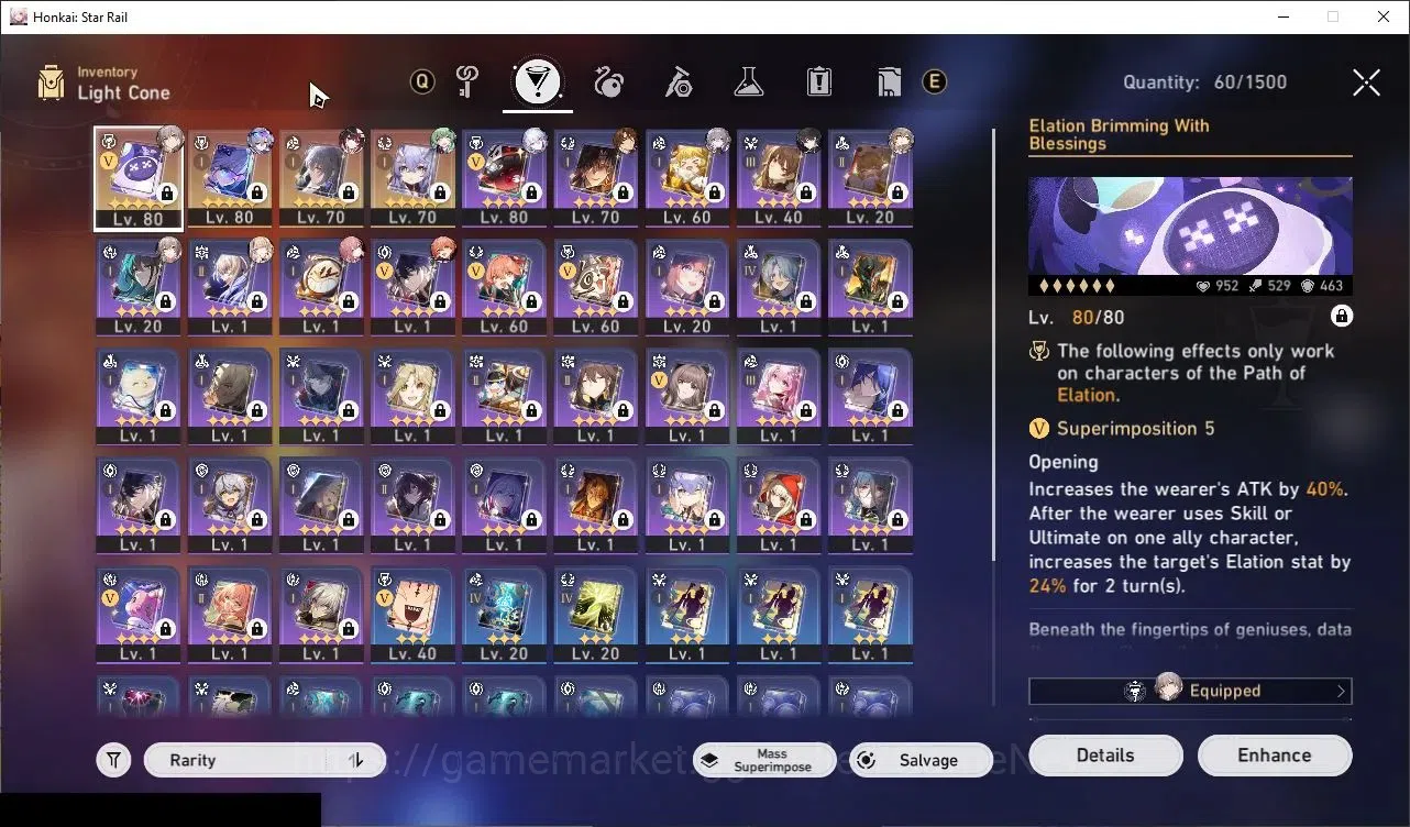 Honkai Star Rail Accounts End Game Asia|TL 66|6 Limited|(SW LV999 E3)+Sign Yao Guang,Huohuo,Sparkle,Fu Xuan,Silver Wolf 6