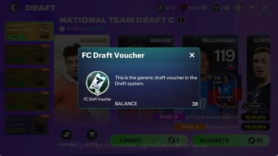 EA SPORTS FC Mobile Accounts Best Starter FCM with 157k Gems, 38 Draft Ticket,  image 2