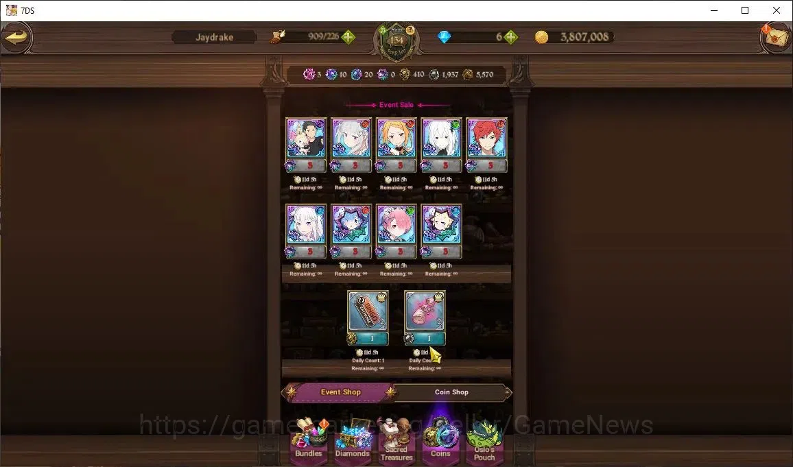 The Seven Deadly Sins: Grand Cross Accounts Asia|8 M CC|8 LR+10 UR+Many Collab|Milim6/6,Brunhi image 18