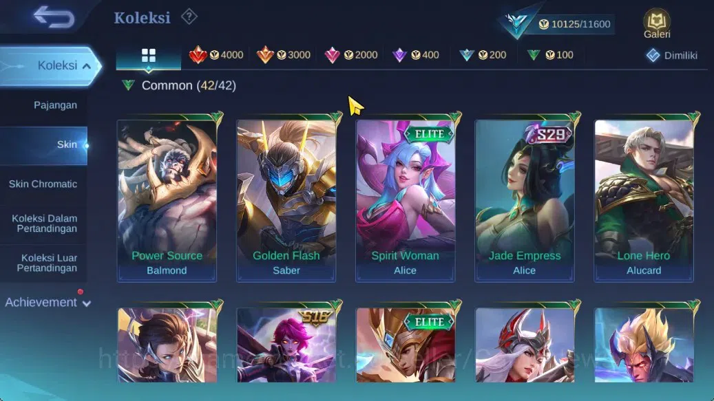 Mobile Legends: Bang Bang Accounts Hero 42|Skin 53|Collector Natalia,Valentine Fanny, image 10