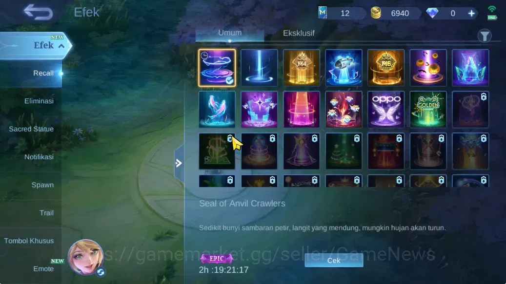 Mobile Legends: Bang Bang Accounts Hero 42|Skin 53|Collector Natalia,Valentine Fanny, image 12