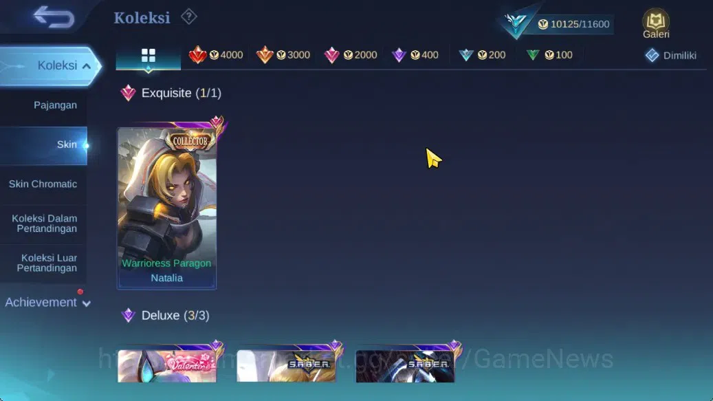 Mobile Legends: Bang Bang Accounts Hero 42|Skin 53|Collector Natalia,Valentine Fanny, image 6