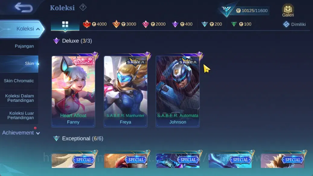 Mobile Legends: Bang Bang Accounts Hero 42|Skin 53|Collector Natalia,Valentine Fanny, image 7