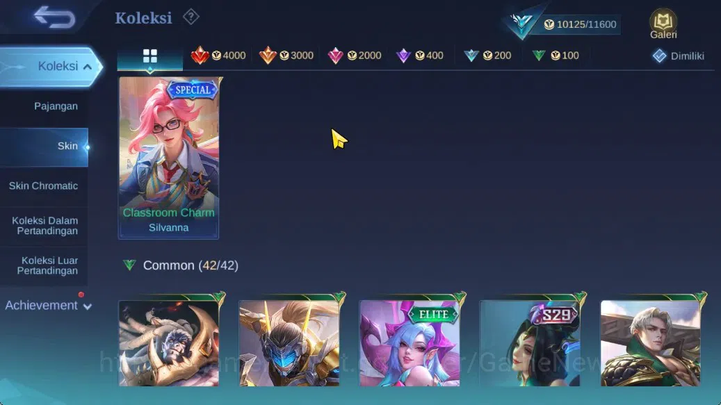 Mobile Legends: Bang Bang Accounts Hero 42|Skin 53|Collector Natalia,Valentine Fanny, image 9
