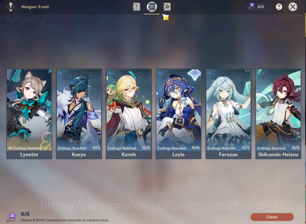 Genshin Impact Accounts ASIA|FreeHSR|AR59|PremTeam Skrik|10Limited+10(*5WP image 9