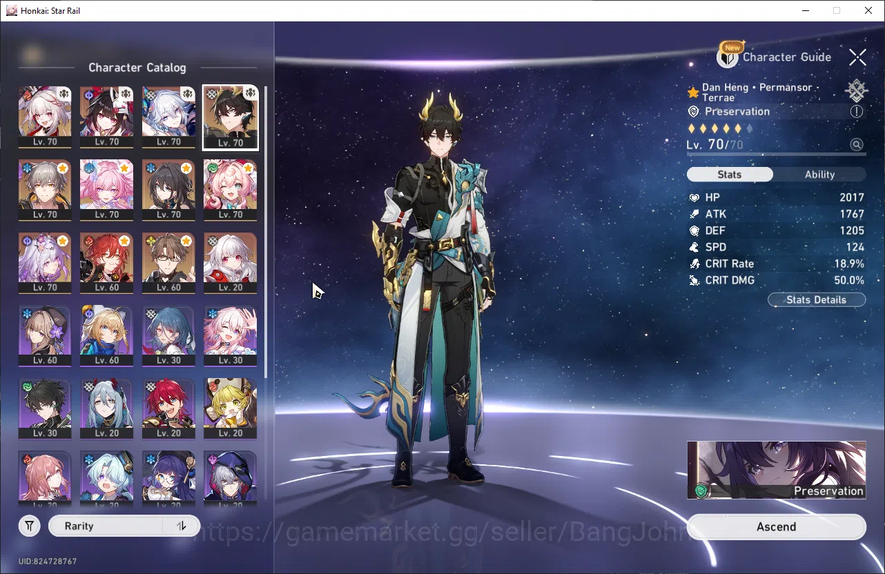 Honkai Star Rail Accounts ASIA | TL 56| 8 Limit| Castorice, Cyrene, Hyacine, image 3