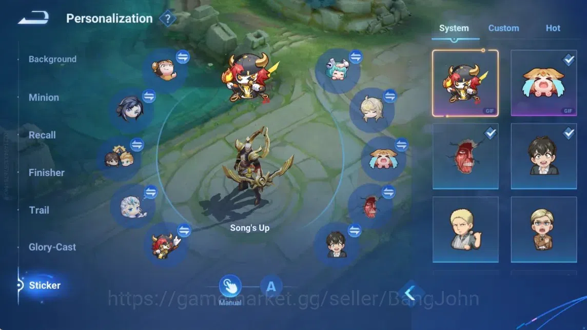 Honor of Kings Accounts Rare Skin Global|94H 46S|AOT Jing [Mikasa]|KIC Luna|Epic Solarus&Lotusdancer|AOT Mayene 18