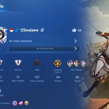 Honor of Kings Accounts Rare Skin Global|94H 46S|AOT Jing [Mikasa]|KIC Luna|Epic Solarus&Lotusdancer|AOT Mayene