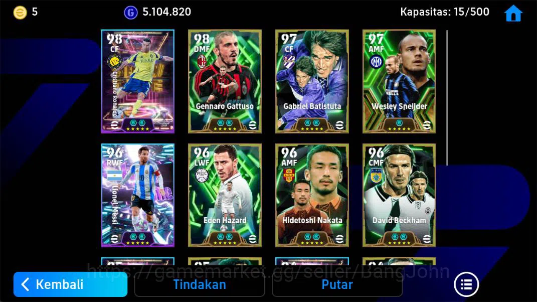 eFootball Accounts power 3147 c Ronaldo show, gattuso epic, Sneijder  image 4