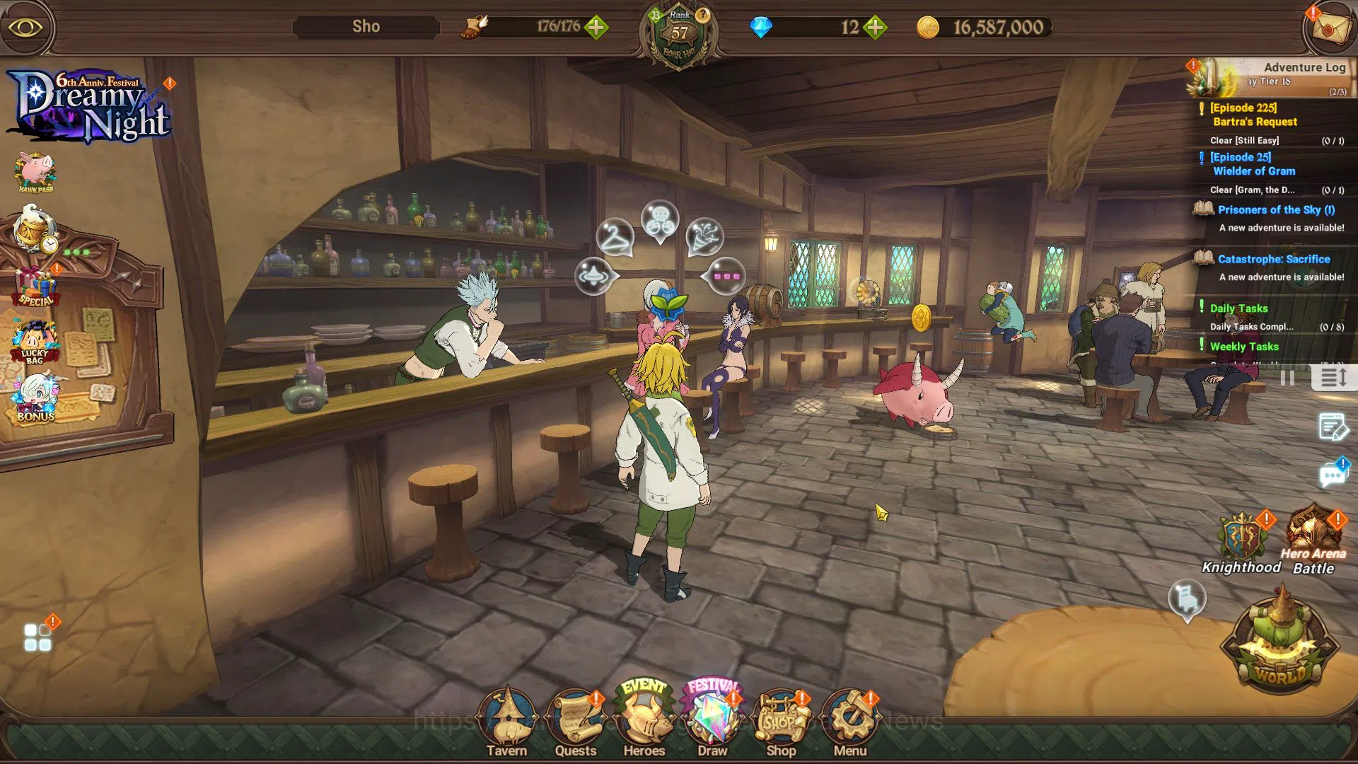 The Seven Deadly Sins: Grand Cross Midgame Global|2,7M CC|1 LR+4 UR+Full Collab Fire Force|El image 1