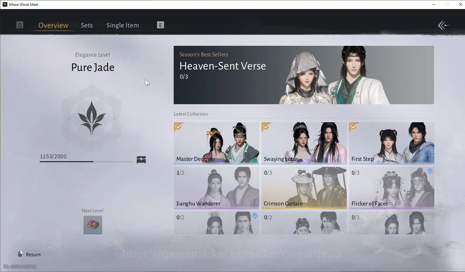 Where Winds Meet Accounts GLOBAL Lv5| Fresh Starter| 1 Harmoni Core, Anthem  image 8