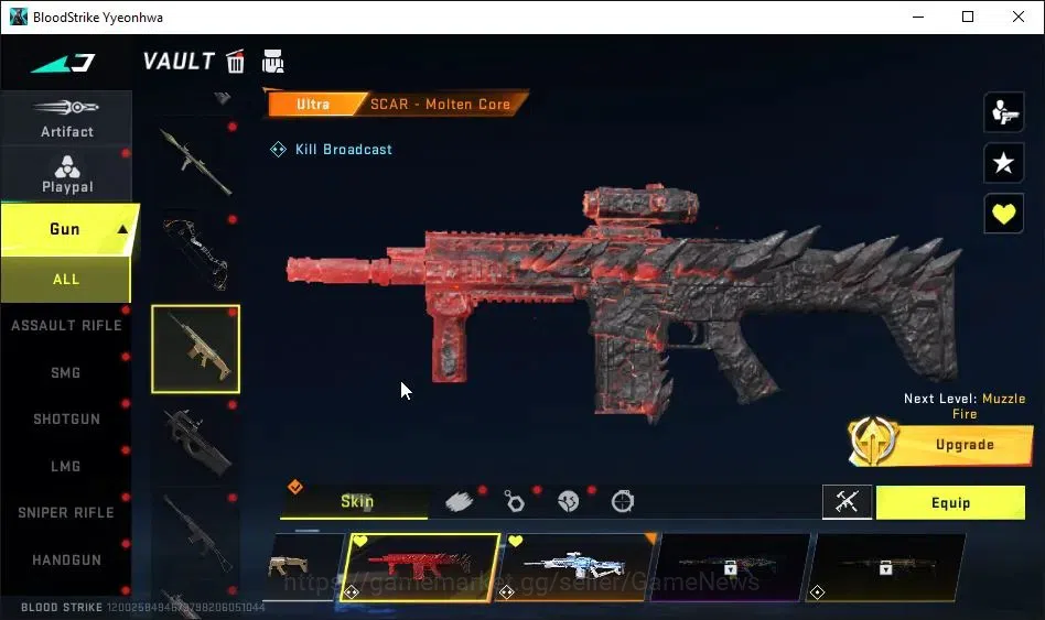 Blood Strike Accounts ASIA|ETERNAL Uzi-Star Chaser Lv3|ULTRA Melee Katar image 13