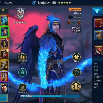 Raid: Shadow Legends Accounts Mid-Game Lv 38|899K Power|23 Legend(Ninja,Artax,Dorothy,McAngelo,Visix,Xenomorp,The