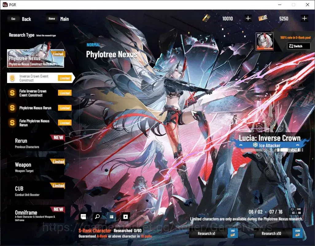 Punishing: Gray Raven Accounts Asia|Lv 52|10K BC,5,2K YC,10K BlueC|S Lucia CW,S C image 10