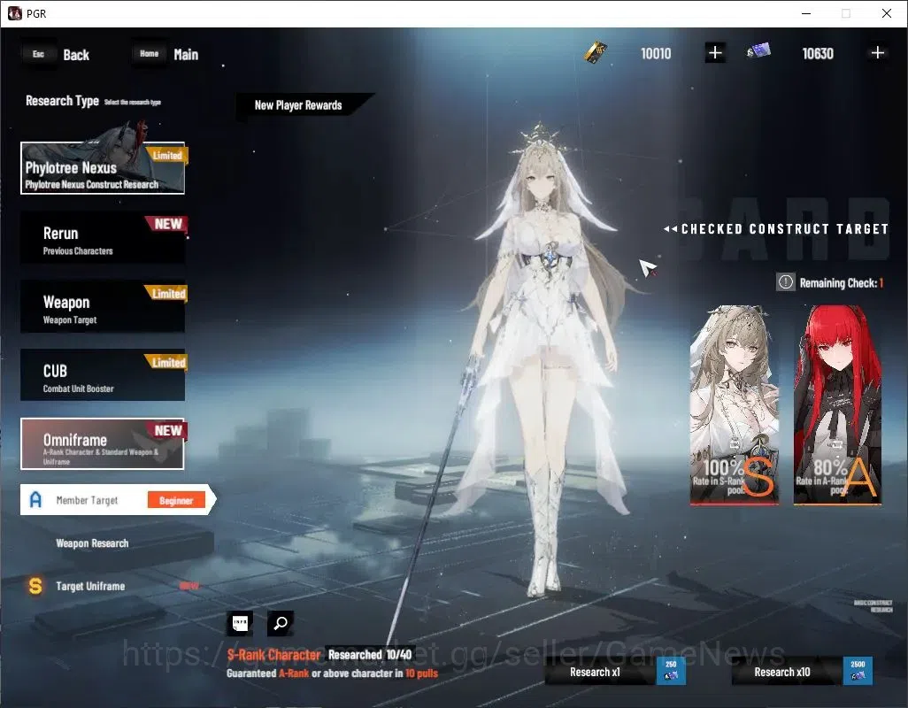 Punishing: Gray Raven Accounts Asia|Lv 52|10K BC,5,2K YC,10K BlueC|S Lucia CW,S C image 11