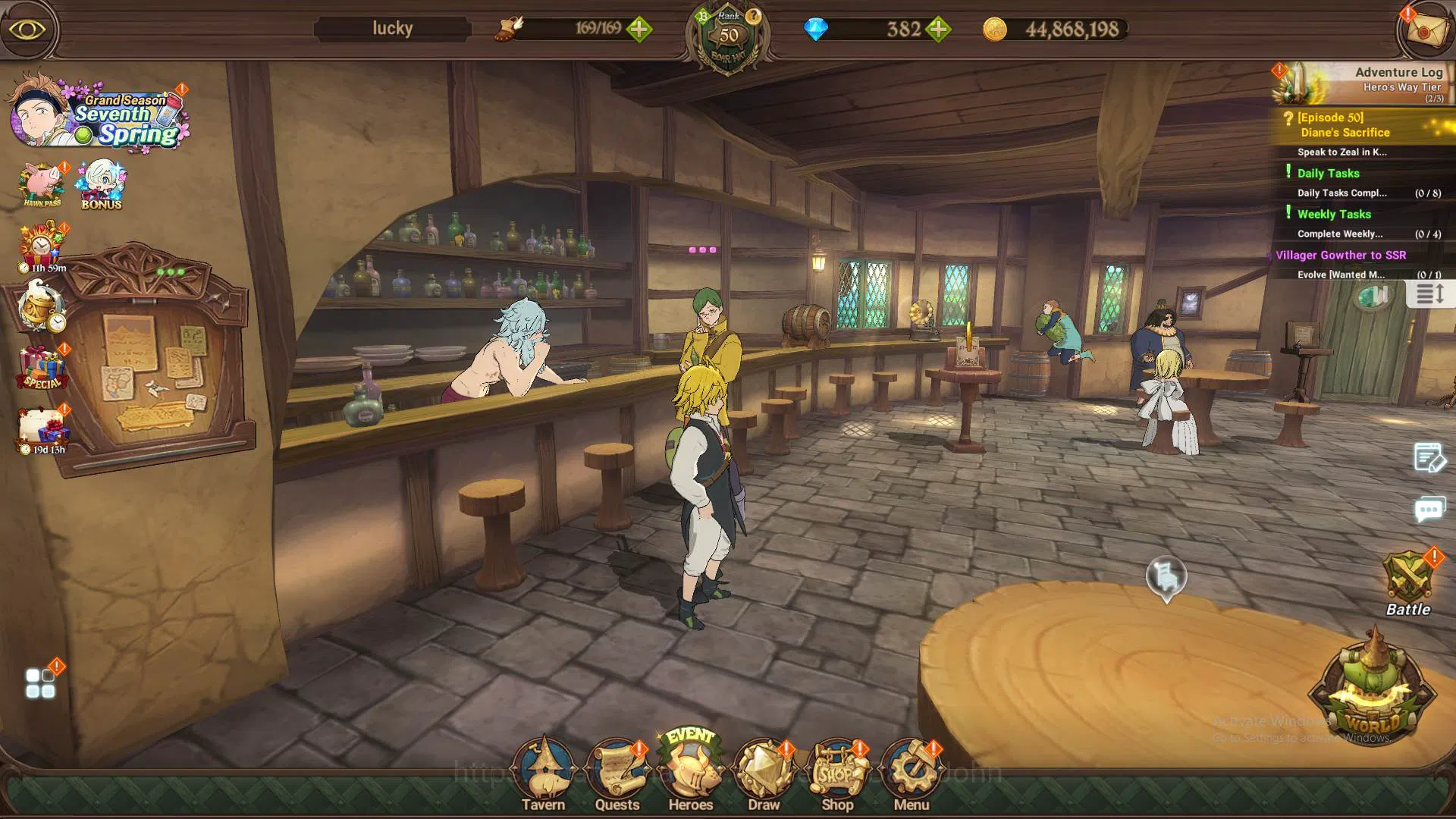The Seven Deadly Sins: Grand Cross Accounts ASIA | 792K CC | 1 LR Elizabet | 3 UR, Sabunak 2/6 image 1