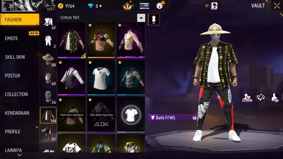 Free Fire Accounts Indonesia|2 Evo: AK47-Blue Flame & M1014-TUTOR, M1 image 10