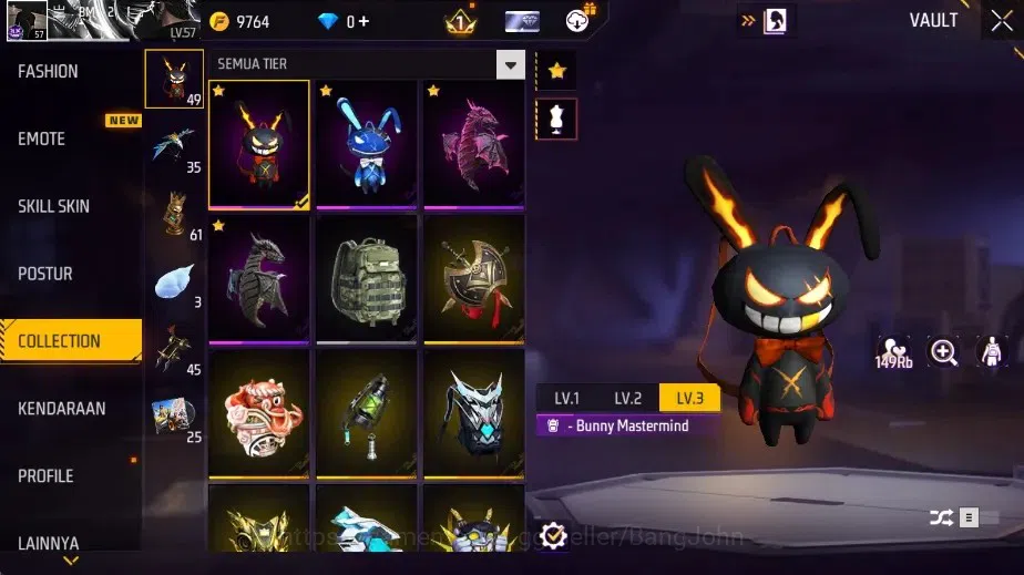 Free Fire Accounts Indonesia|2 Evo: AK47-Blue Flame & M1014-TUTOR, M1 image 15