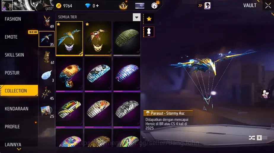 Free Fire Accounts Indonesia|2 Evo: AK47-Blue Flame & M1014-TUTOR, M1 image 16